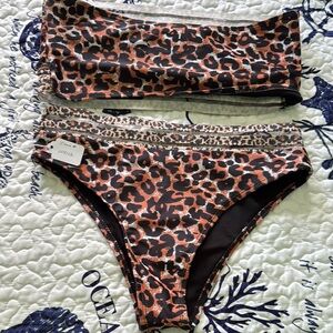 Leopard Print Bikini Set